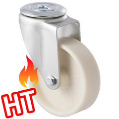 MHH100/MZHHT - 80 kg HIGH TEMP Bolt-Hole 100mm Glass Filled Nylon