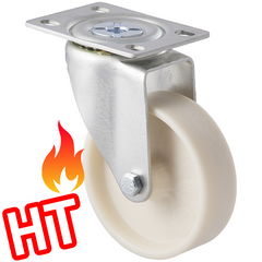 MHH100/MZPHT - 80 kg HIGH TEMP Swivel Plate 100mm Glass Filled Nylon