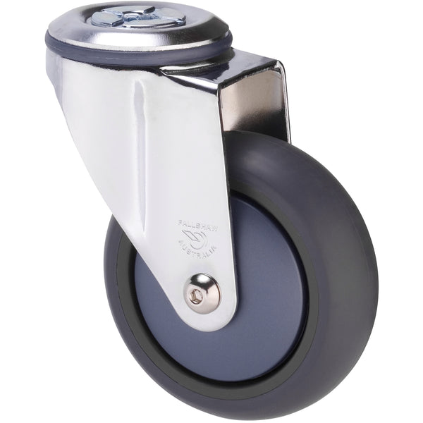 MJQ100GBN - MJQ100G/MCHBN <span>85 Kg Chrome Plated Bolt-Hole 100mm Grey TPE w/ Bluestone Colourway</span>