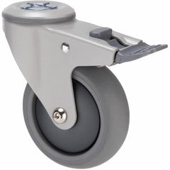MJQ100GGH - MJQ100G/MPHTBGH 85 kg Bolt-Hole Total Brake 100mm Grey TPE w/ Graphite Thread Guard