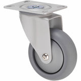 MJQ100GSL - MJQ100G/MPPSL 85 Kg Swivel Plate 100mm Grey TPE w/ Silver Thread Guard