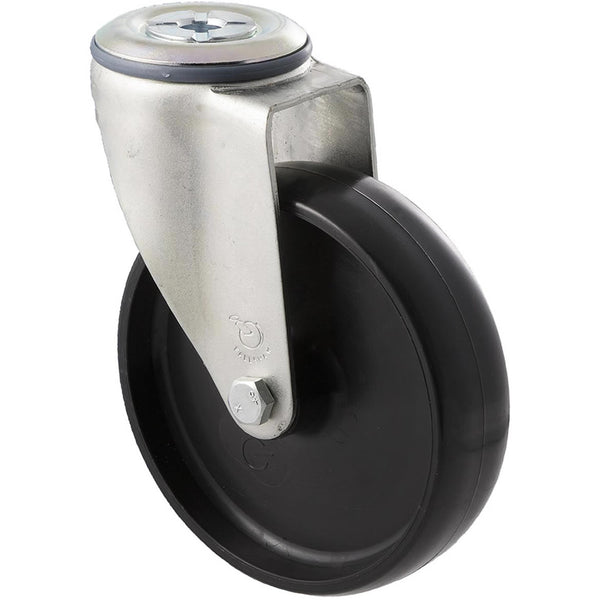 MNN125/MZH <span>150 Kg Bolt-Hole 125mm Black Nylon</span>