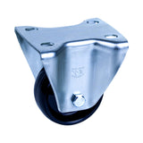 MNN75/MZF - 150 Kg Fixed Plate 75mm Black Nylon