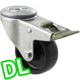 MNN75/MZHDL - 150 Kg Bolt-Hole Direction Lock Only 75mm Black Nylon