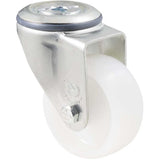MNN75W/MZH - 150 Kg Bolt-Hole 75mm White Nylon