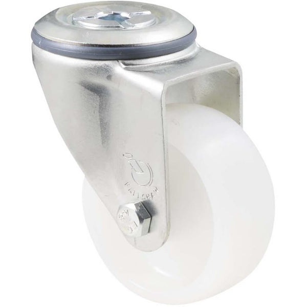 MNN75W/MZH <span>150 Kg Bolt-Hole 75mm White Nylon</span>