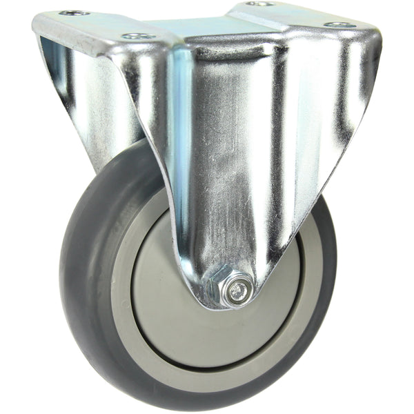 MZGRQ100F <span>100 Kg Fixed Plate 100mm Grey Rubber</span>