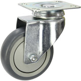 MZGRQ100S - 100 Kg Swivel Plate 100mm Grey Rubber