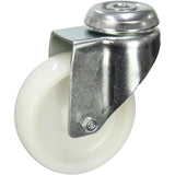MZWNA100BH - 100 Kg Bolt-Hole 100mm White Nylon