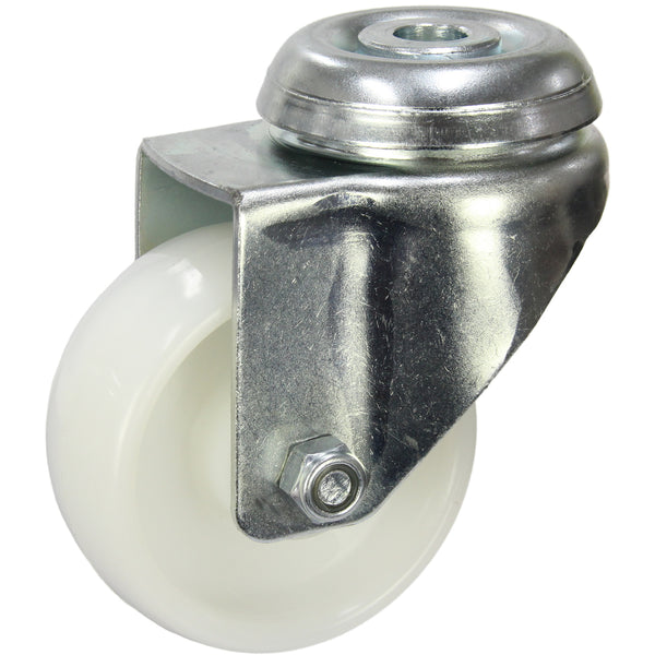 MZWNA75BH <span>85 Kg Bolt-Hole 75mm White Nylon</span>