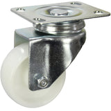 MZWNA75S - 85 Kg Swivel Plate 75mm White Nylon