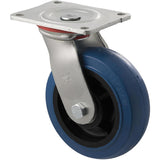 OBQ150/HZP - H SERIES 400 Kg Swivel Plate 150mm Blue Rubber