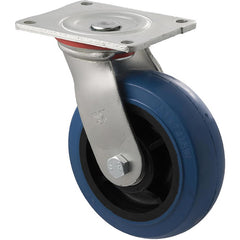 OBQ150/HZP - H SERIES 400 kg Swivel Plate 150mm Blue Rubber