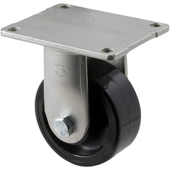 ONR100/HZF - 400 kg Fixed Plate 100mm Black Nylon