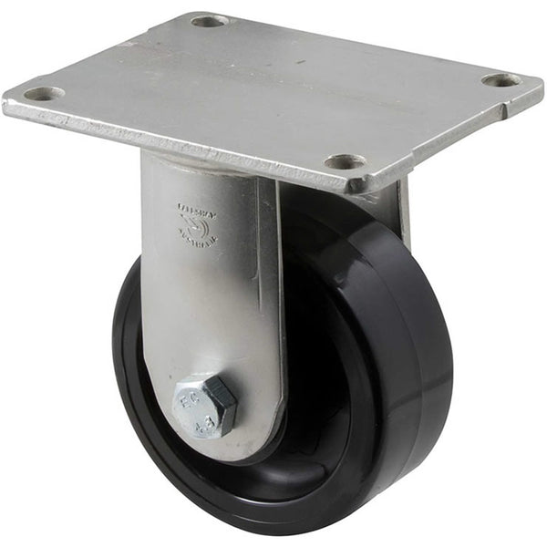 ONR100/HZF <span>350 Kg Fixed Plate 100mm Black Nylon</span>