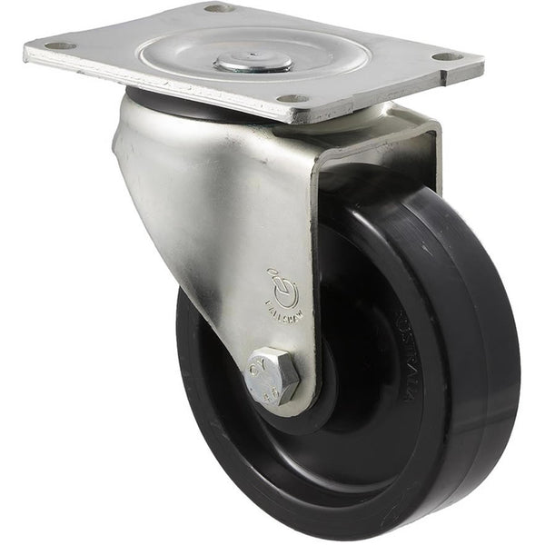 ONR125/OZP <span>400 Kg Swivel Plate 125mm Black Nylon</span>