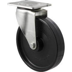 ONR200/OZP - 500 kg Swivel Plate 200mm Black Nylon