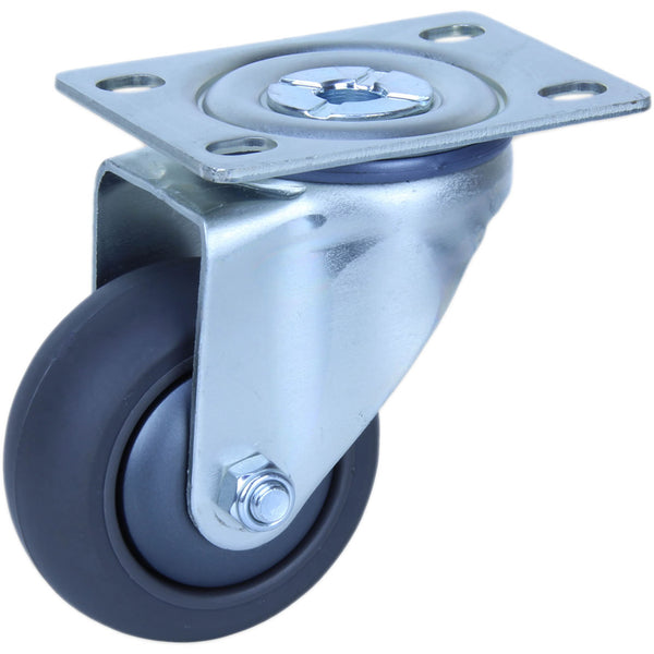 QUQ75G/MZP <span>100Kg Swivel Plate 75mm Polyurethane</span>