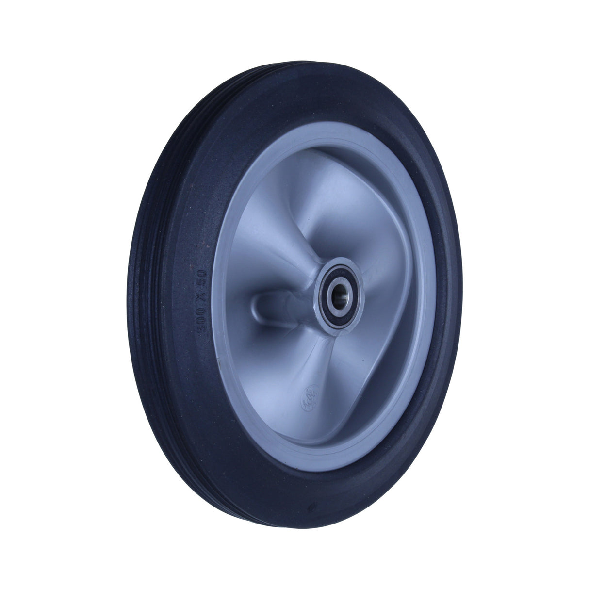 R300/50C-PRYQ58 - 150 Kg 300mm Black Rubber