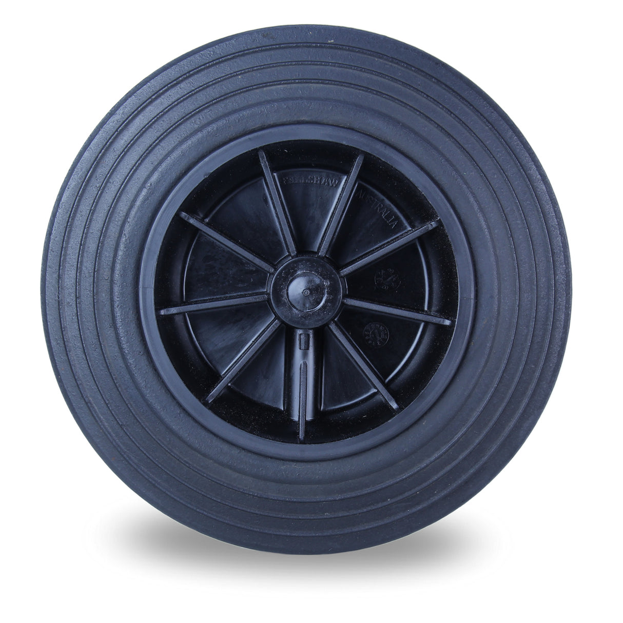 RPL200(DTR) 100 Kg 200mm Black Rubber