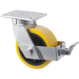 VUQ200/VZPBR - 2000 Kg Swivel Plate Brake 200mm Polyurethane