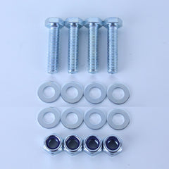 PACK M10X45 FLAT NYLOC X4