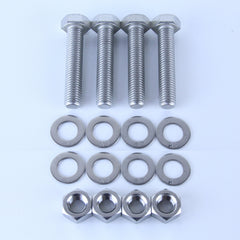 PACK M12X60SS FLAT PLAIN X4