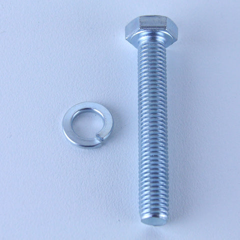 M10X65 Set Screw + Spring Washer Pack of 1 each to suit Bolt-Hole Castors