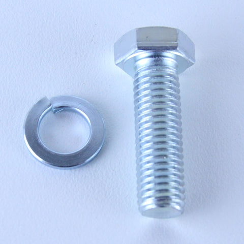 M12X40 Set Screw + Spring Washer Pack of 1 each to suit Bolt-Hole Castors