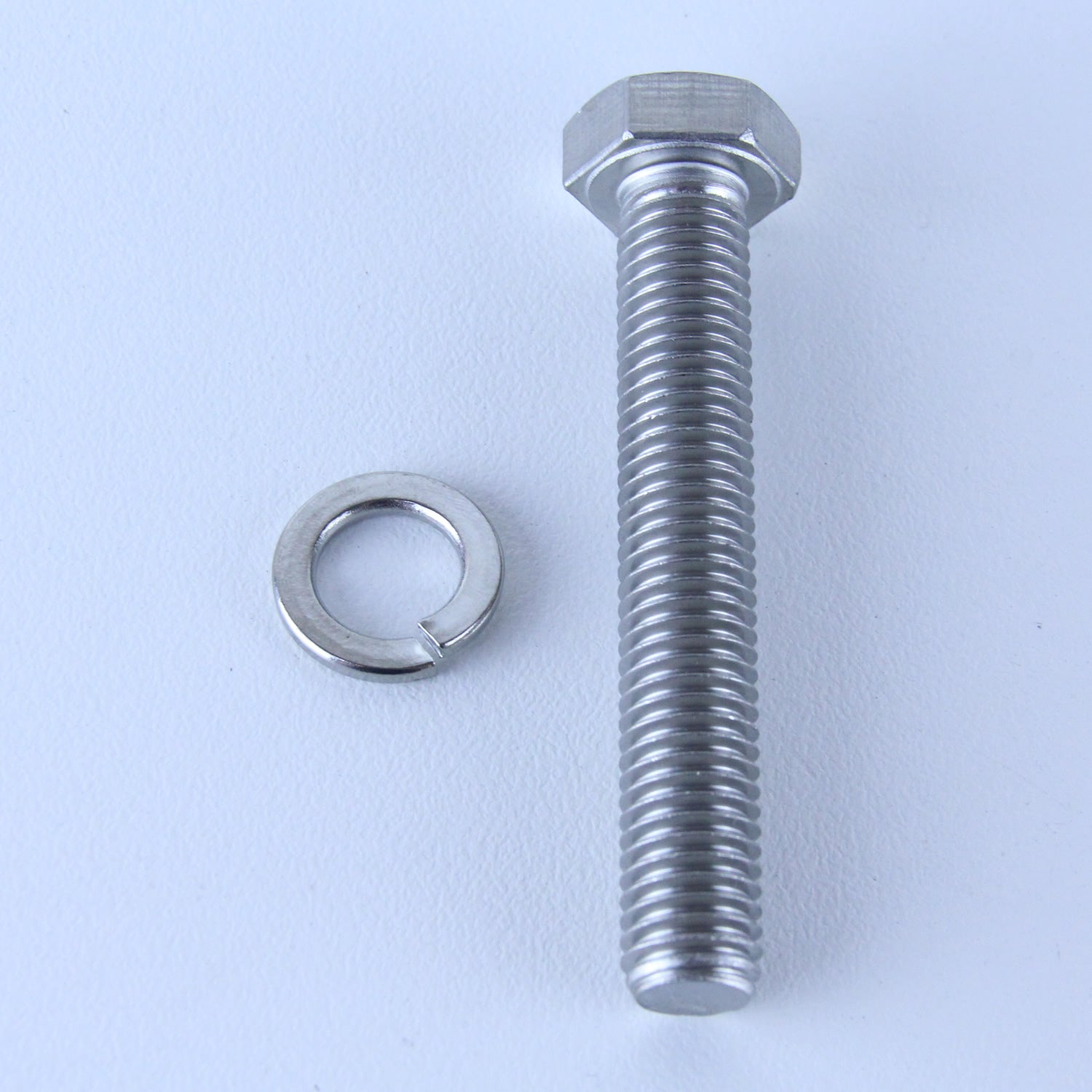 M12X75 S/S Set Screw + Spring Washer Pack of 1 each to suit Bolt-Hole ...
