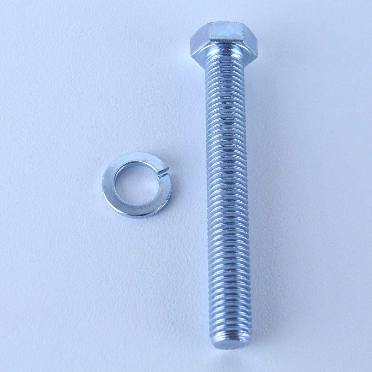 M12X90 Set Screw + Spring Washer Pack of 1 each to suit Bolt-Hole Castors