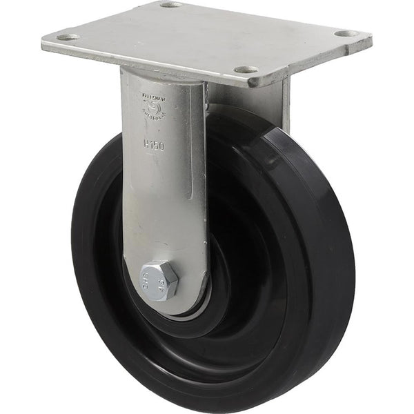 WNQ150/HZF H SERIES <span>600 Kg Fixed Plate 150mm Black Nylon</span>