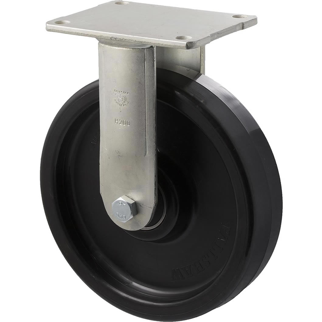 WNQ200/HZF - H SERIES 600 Kg Fixed Plate 200mm Black Nylon