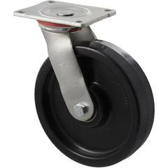 WNQ200/HZP - H SERIES 600 kg Swivel Plate 200mm Black Nylon