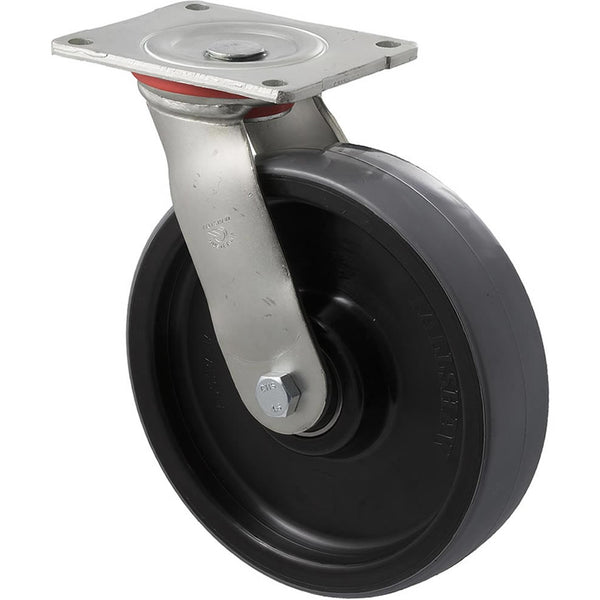 WUQ200/HZP H SERIES <span>600 Kg Swivel Plate 200mm Polyurethane</span>