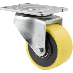XUQ100/OZP - 350 kg Swivel Plate 100mm Polyurethane