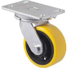 XUQ125/XZP - 800 kg Swivel Plate 125mm Polyurethane