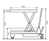 TF200 200 Kg Rough Terrain Scissor Lift Table