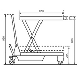TF50 500 Kg Scissor Lift Table