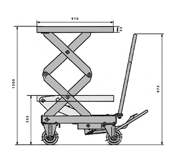 TFD35 <span>350 Kg Scissor Lift Table </span><span style="color: #ff2a00;"><strong>In-store pickup required</strong></span>