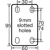 ECC75 - 75mm Small Cast Iron Engine Crane Castor