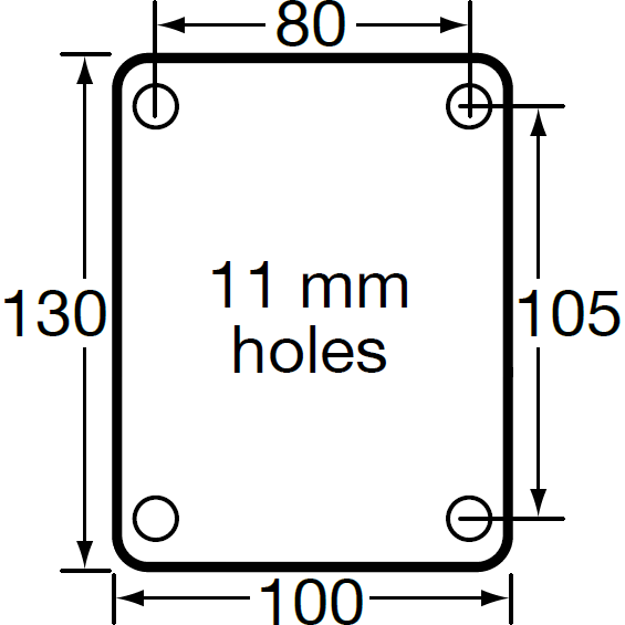 Premium Australian Made Heavy Industrial 125mm<span>2x Swivel & 2x Swivel Total Brake Polyurethane 350kg per castor (HUR125S-SB-PACK)</span>