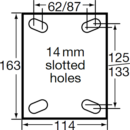 XCQ150/XZF - 630 Kg Fixed Plate 150mm Cast Iron