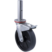 SC11 - 500 Kg Swivel Solid Stem Total Brake 200mm Polyurethane
