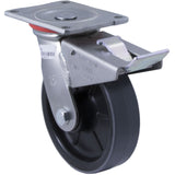 SC61 - 360 kg Swivel Plate Total Brake 150mm Polyurethane