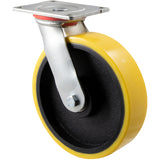 XUQ200/HZP - H SERIES 600 Kg Swivel Plate 200mm Polyurethane